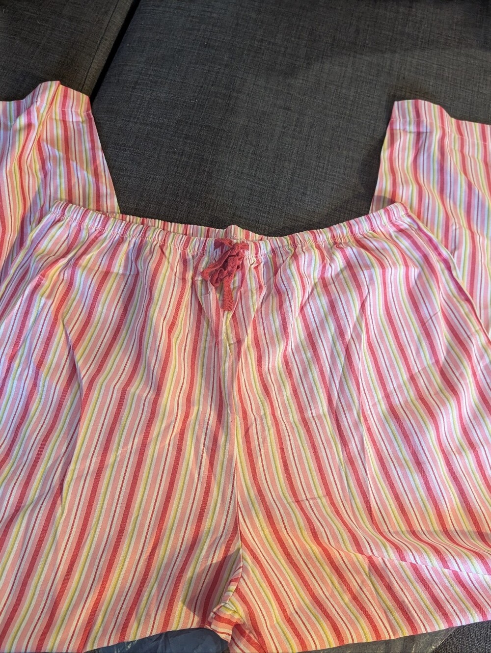 Women's Avon Pink Striped Pajama Pants!
